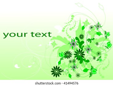 green beauty flower background