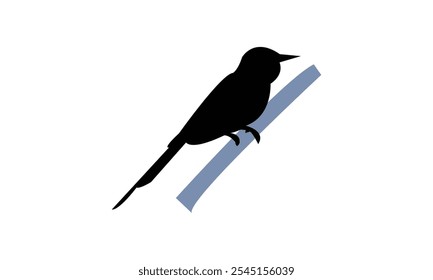 Grüne Biene Eater Silhouette Design und Vektorgrafik. 