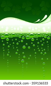 Green beer background