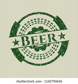 Green Beer distress rubber grunge texture seal