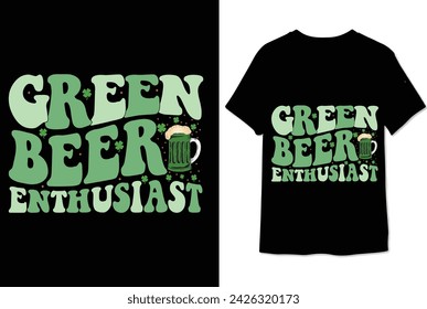 Green beer enthusiast t shirt