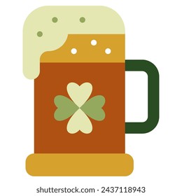 Green Beer icon for web, app, infographic, etc