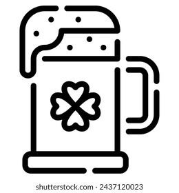 Green Beer icon for web, app, infographic, etc