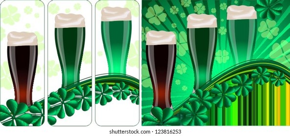 Green beer on St. Patrick's Day