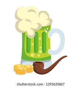 green beer with pipe