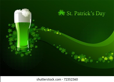 Green beer for St Patrick's Day