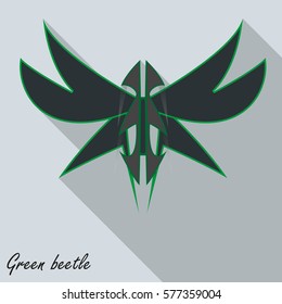 Green beetle