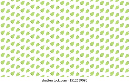 Green Begonia Flower Pattern Background