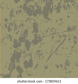 Green and beige striped grunge background with dirty rusty spots