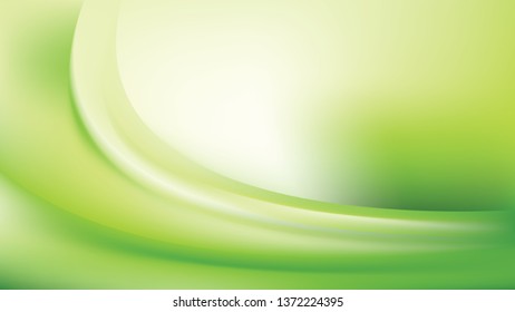 Green and Beige Wave Background Vector Image