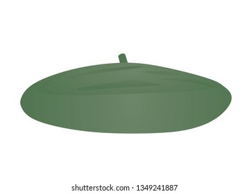 Green Beret Hat. Vector Illustration