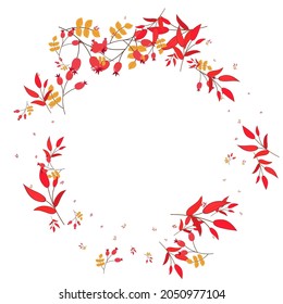 Green Berries Background White Vector. Leaf Collection Set. Pink Leaves Art. School Template. Herb Forest.