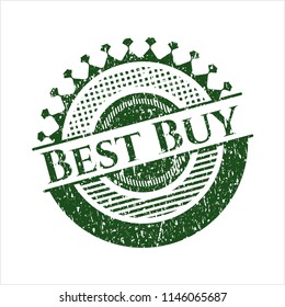 Green Best Buy grunge stamp
