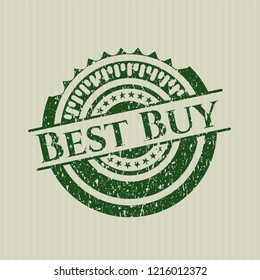 Green Best Buy grunge stamp