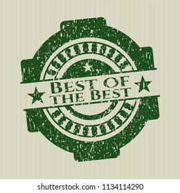 Green Best of the Best distressed rubber grunge texture stamp
