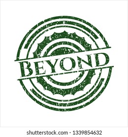 Green Beyond rubber grunge texture stamp