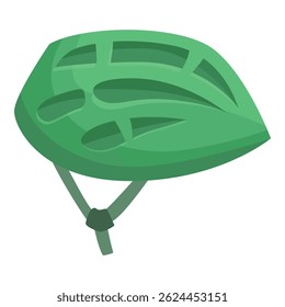 Capacete de bicicleta verde que garante segurança e proteção para ciclistas
