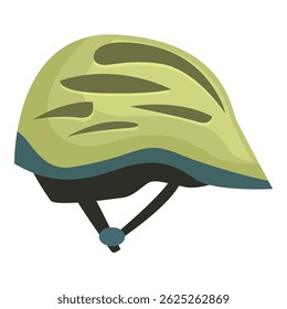 Capacete de bicicleta verde garantindo segurança para ciclistas e promovendo hábitos de equitação responsáveis