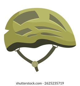 Capacete de bicicleta verde protegendo a cabeça de um ciclista de lesões enquanto pedala em uma estrada ou caminho