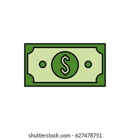 green bill dolar money