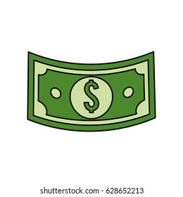 green bill dolar money