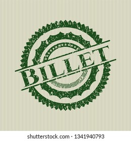 Green Billet distress rubber grunge texture stamp