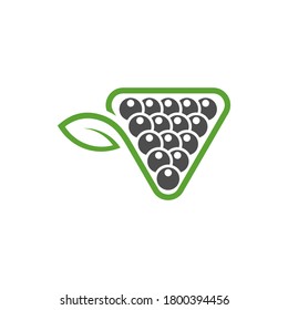 Green Billiards logo design vector. Sport labels for poolroom. Billiards club logo template.