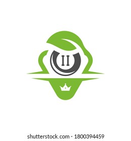 Green Billiards logo design vector. Sport labels for poolroom. Billiards club logo template.