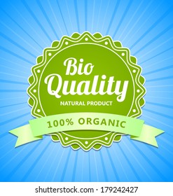 Green Bio Quality natural organic product label