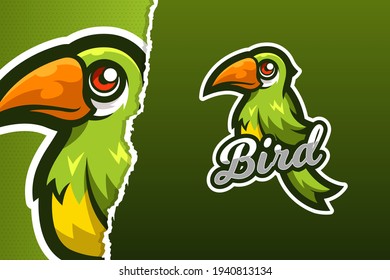 Green Bird E-sports Game Logo Template