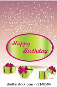 green birthday card