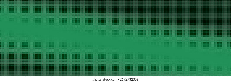 Green bitmap pixel background with line gradient pattern effect. 8bit art texture with disintegration and glitch.