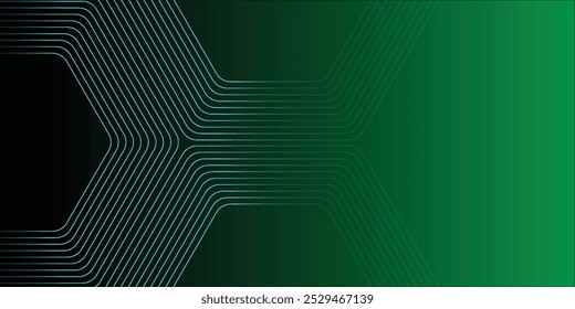green black abstract background with diagonal rounded lines. Geometric stripe line art design. Modern graphic element. Suit for banner