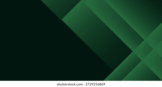 Vector de fondo de lujo geométrico simple abstracto verde y negro. Anuncio de anuncios sociales o Landing page.