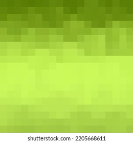 Green and Black abstract square pixel mosaic background