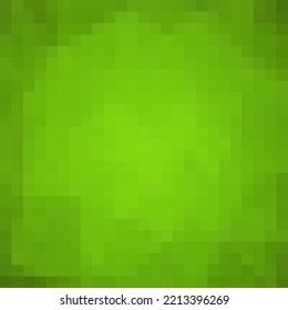 Fondo de mosaico de píxeles cuadrados abstractos de color verde y negro