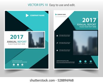 Green black abstract triangle annual report Brochure design template vector. Business Flyers infographic magazine poster.Abstract layout template ,Book Cover presentation portfolio.