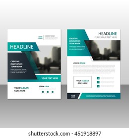 Green black abstract Vector annual report Leaflet Brochure Flyer template design, book cover layout design, abstract business presentation template, a4 size design