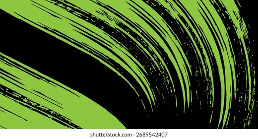 Plano de fundo verde e preto com elementos de padrão de meio-tom pontilhado. Fundo de grunge escovado abstrato. Conceito de quadrinhos retrô para seu design gráfico, banner ou cartaz, Eps 10, Modern.