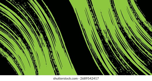Fondo verde y negro con Elementos de patrón de semitono punteado. Abstractas fondo grunge cepillado. Concepto de cómic retro para su Diseño gráfico, Anuncio o póster, Eps 10.
