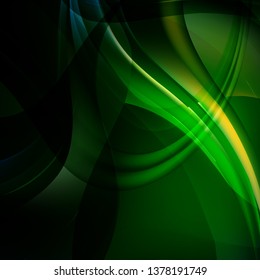 Green and Black Background Vector Image