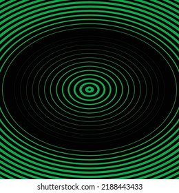 Green and black circle abstract background