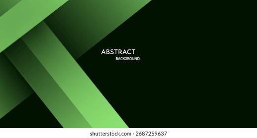 Green and black color background abstract art vector