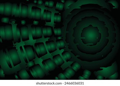 Grün-, Schwarz- und Farbkombination Farbverlauf Hintergrunddesign.