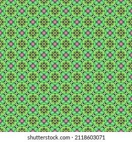 Color verde y negro textura de patrón sin fisuras y plantilla. Multicolorizado. Diseño gráfico ornamental colorido. Ornamentos de mosaico de colores. Ilustración vectorial. EPS10.