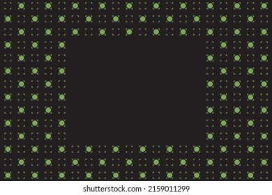 Diseño de fondo de tela vectorial de concepto verde y negro. Ilustración vectorial de plantilla de marco.
