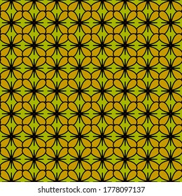 green and black geometrical seamless repeat pattern background
