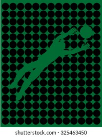 Green and black goalkeeper