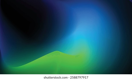 green and black gradient abstract background, modern and futuristic