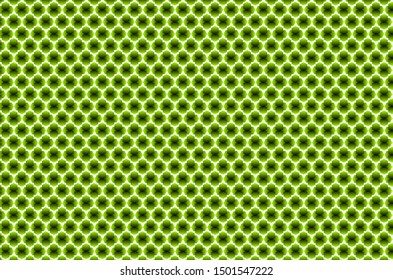 Green and black gradient on hexagonal floral pattern. Best for textile,decoration and background. Editable vector available.